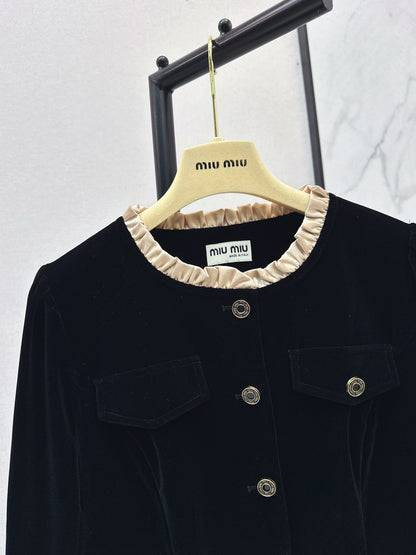 Miu 25fw velvet dress