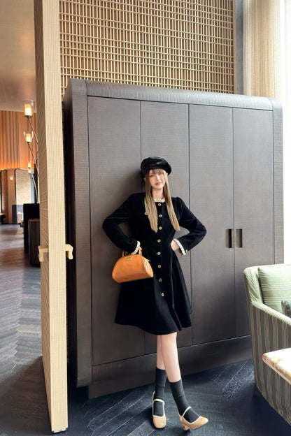 Miu 25fw velvet dress