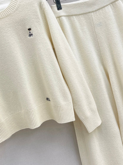 Ralp 25fw knit sweater pant set