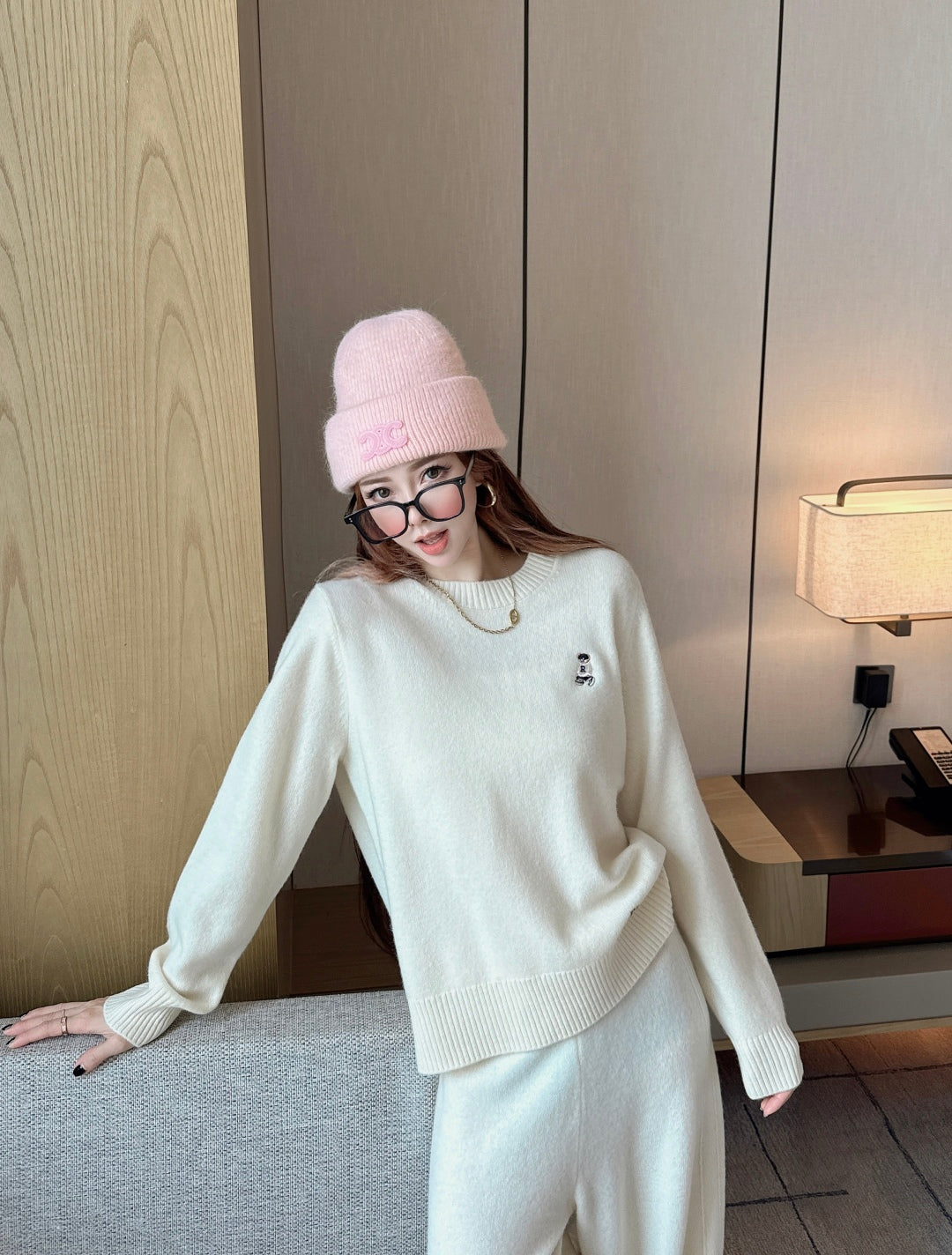 Ralp 25fw knit sweater pant set