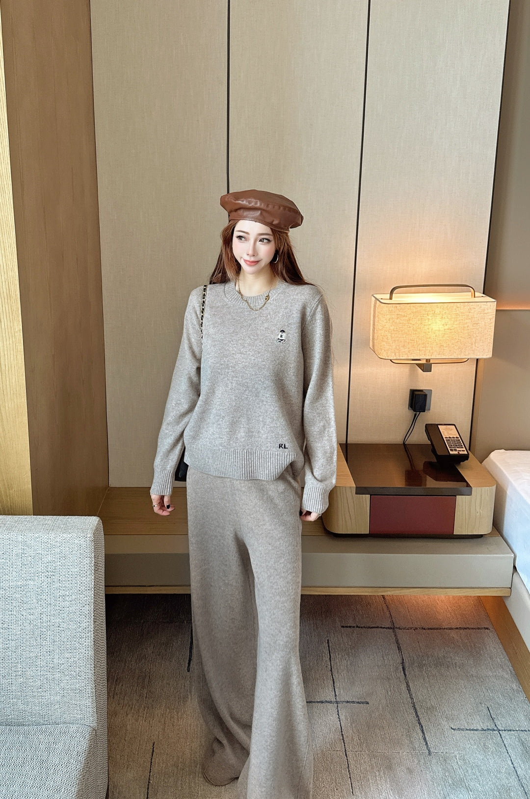 Ralp 25fw knit sweater pant set