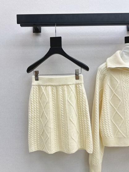 Loro 25fw knit sweater skirt set
