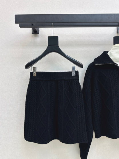 Loro 25fw knit sweater skirt set