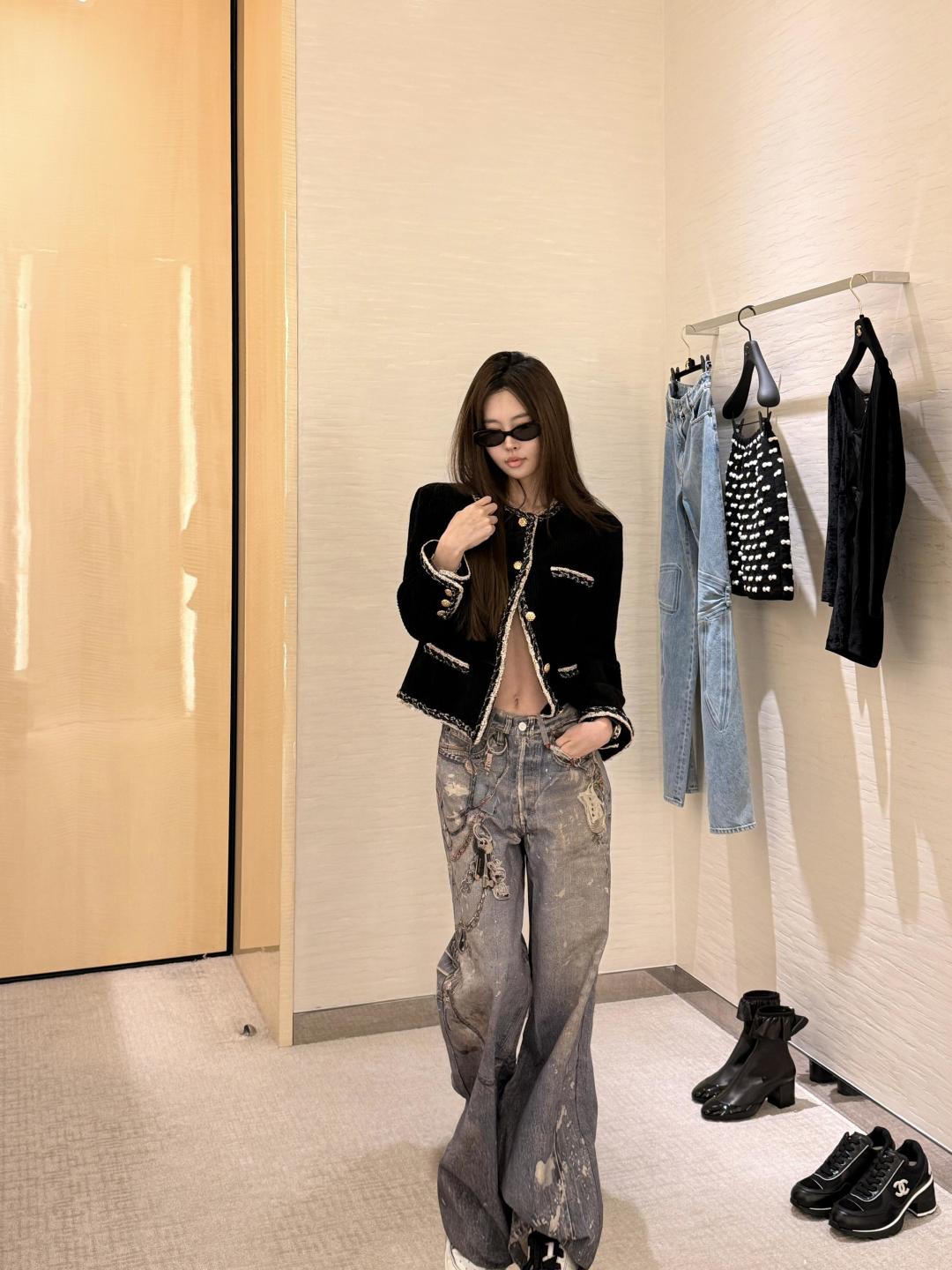 Chan 25fw velvet jacket