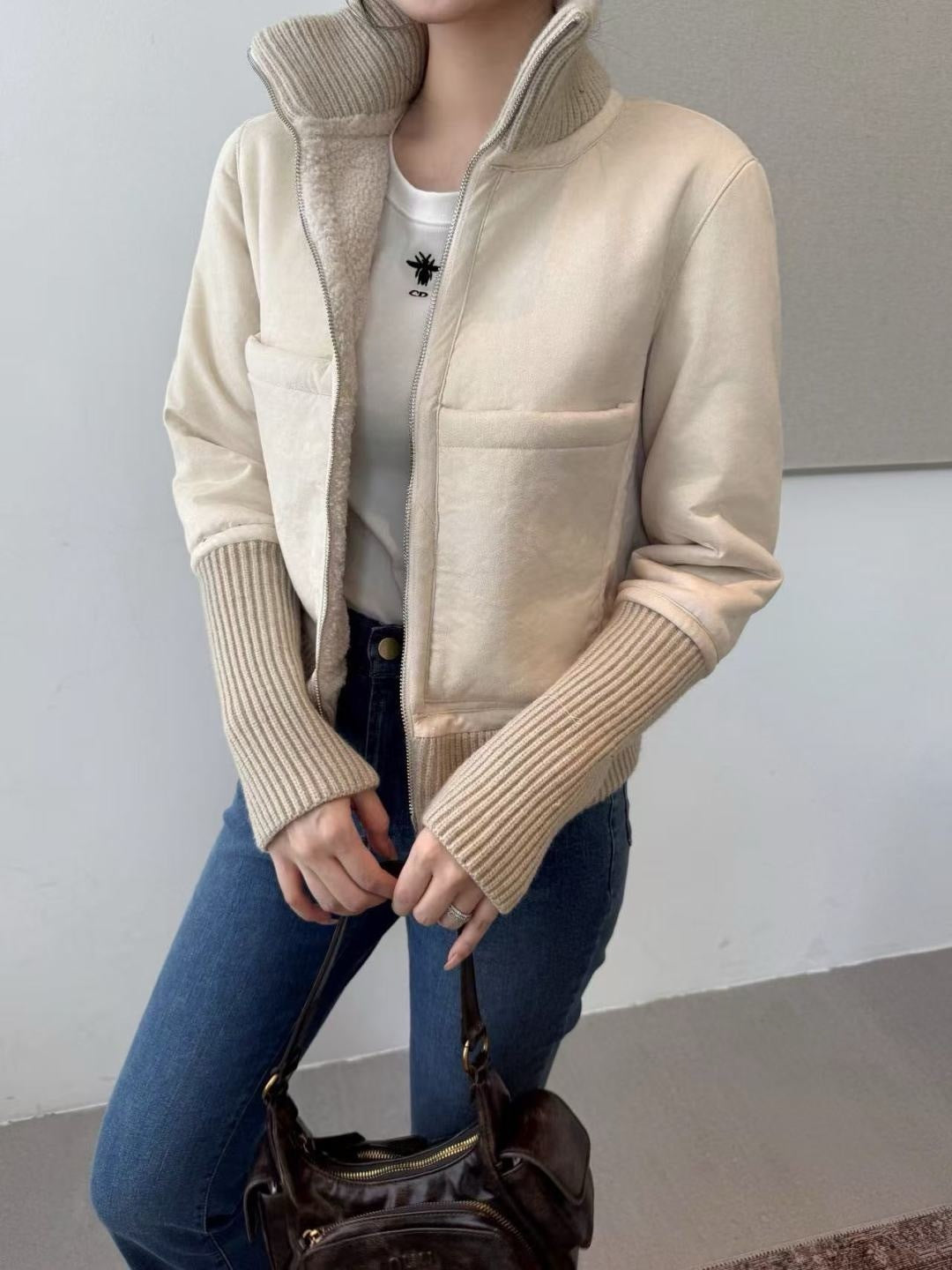 CD 25fw lamp fleece jacket