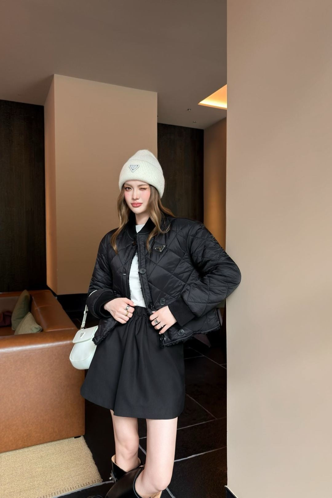 Prad 25fw reversible padded jacket