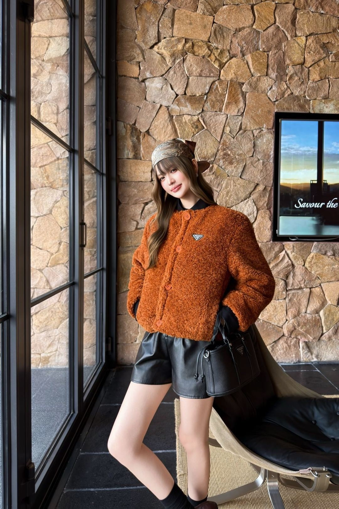 Prad 25fw reversible padded jacket