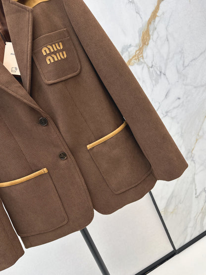 Miu 25fw corduroy jacket