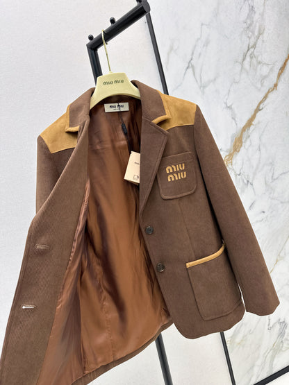 Miu 25fw corduroy jacket