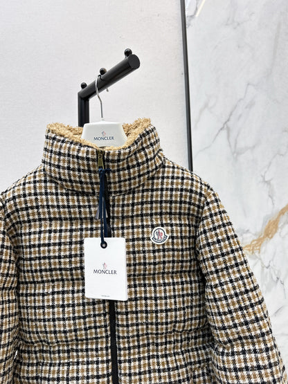 Monc 25fw houndstooth down jacket