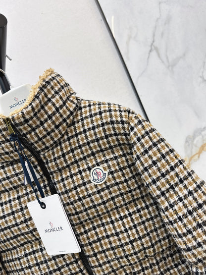 Monc 25fw houndstooth down jacket