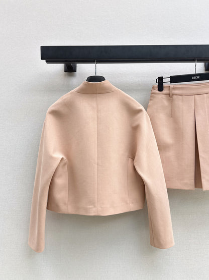 CD 25fw elegant jacket skirt set