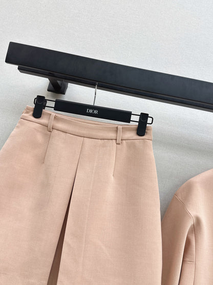 CD 25fw elegant jacket skirt set