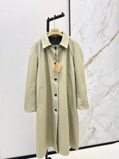 Miu 25fw reversible trench coats