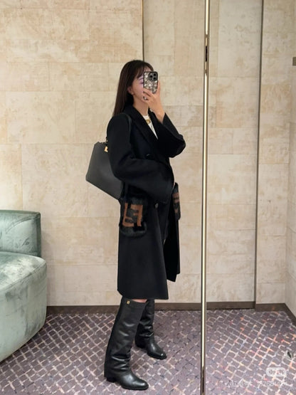 Fend 25fw wool overcoats