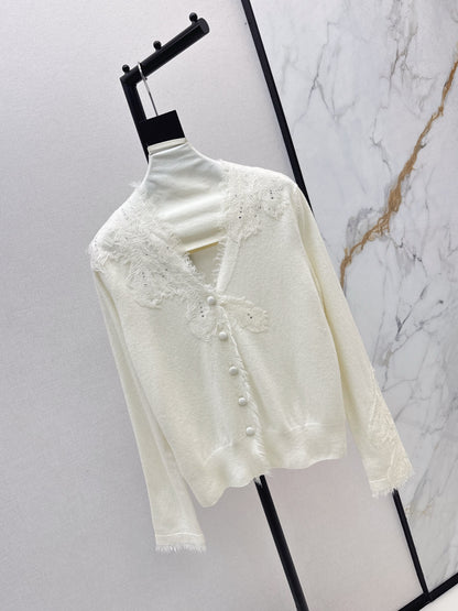 Es 25fw rhinestone cardigan