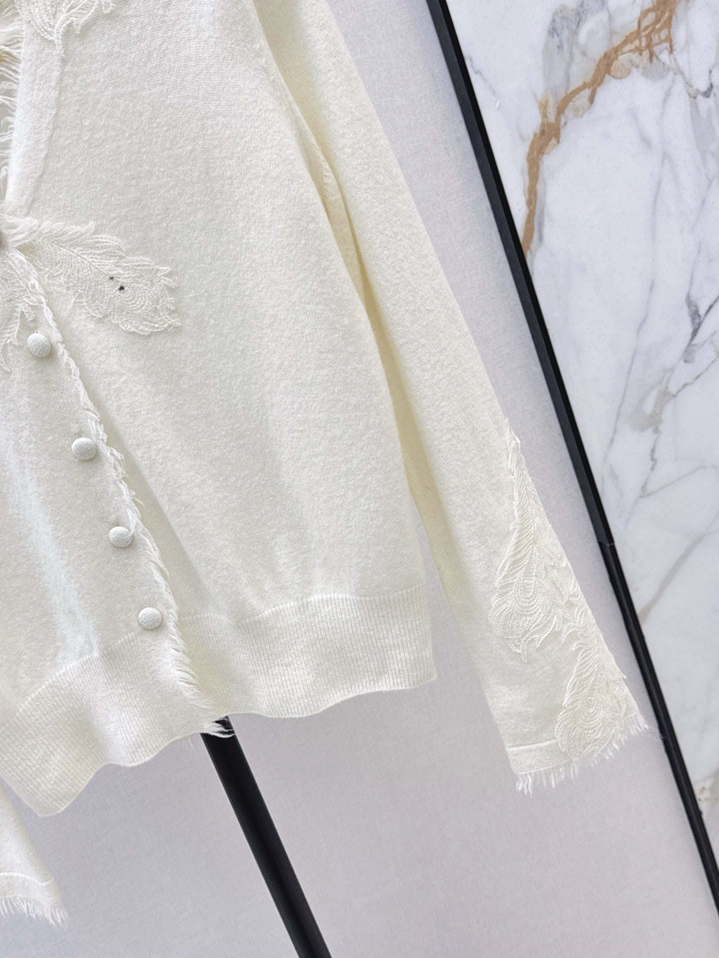 Es 25fw rhinestone cardigan