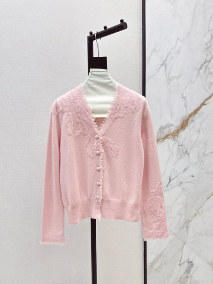 Es 25fw rhinestone cardigan