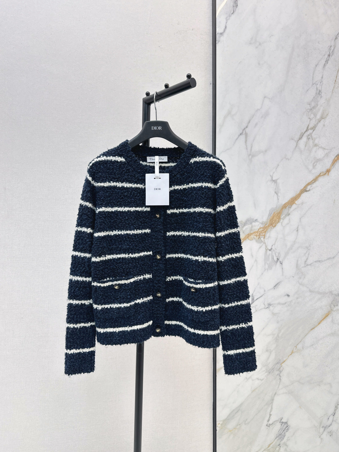 CD 25fw tripe cardigan