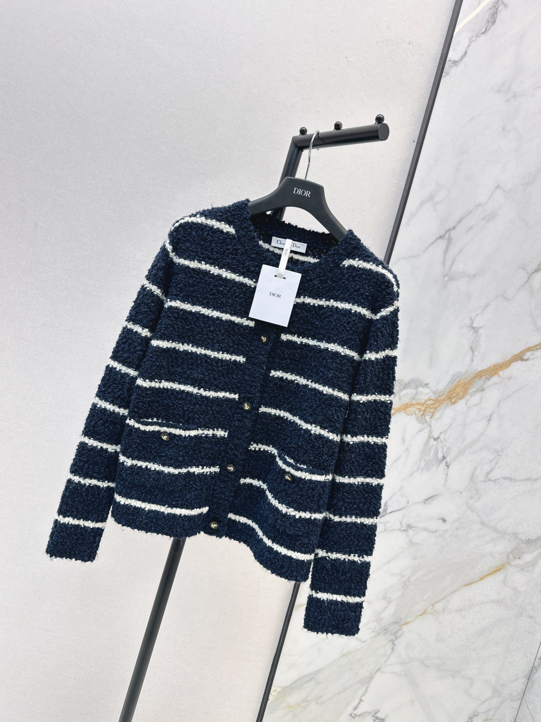 CD 25fw tripe cardigan