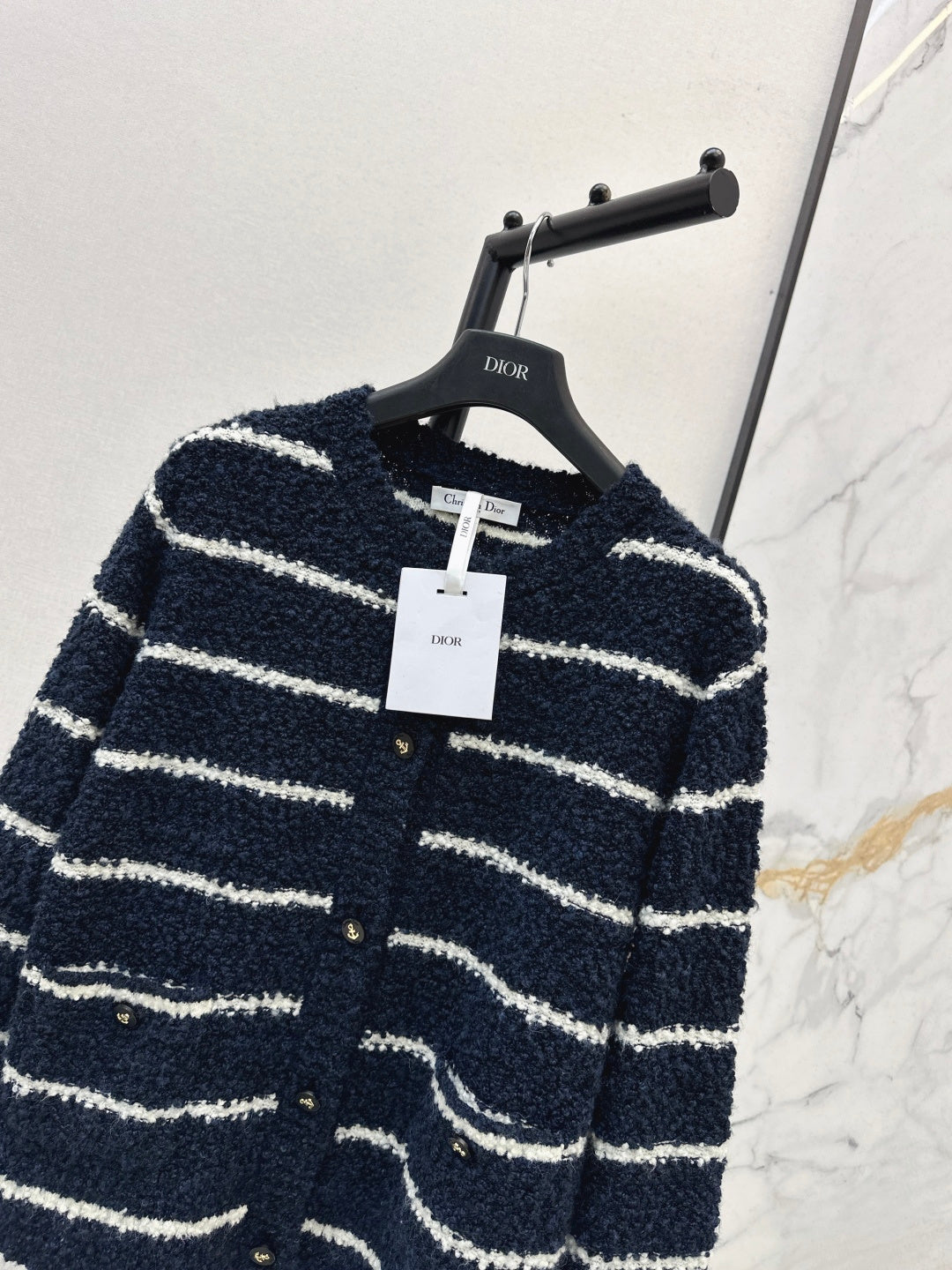 CD 25fw tripe cardigan
