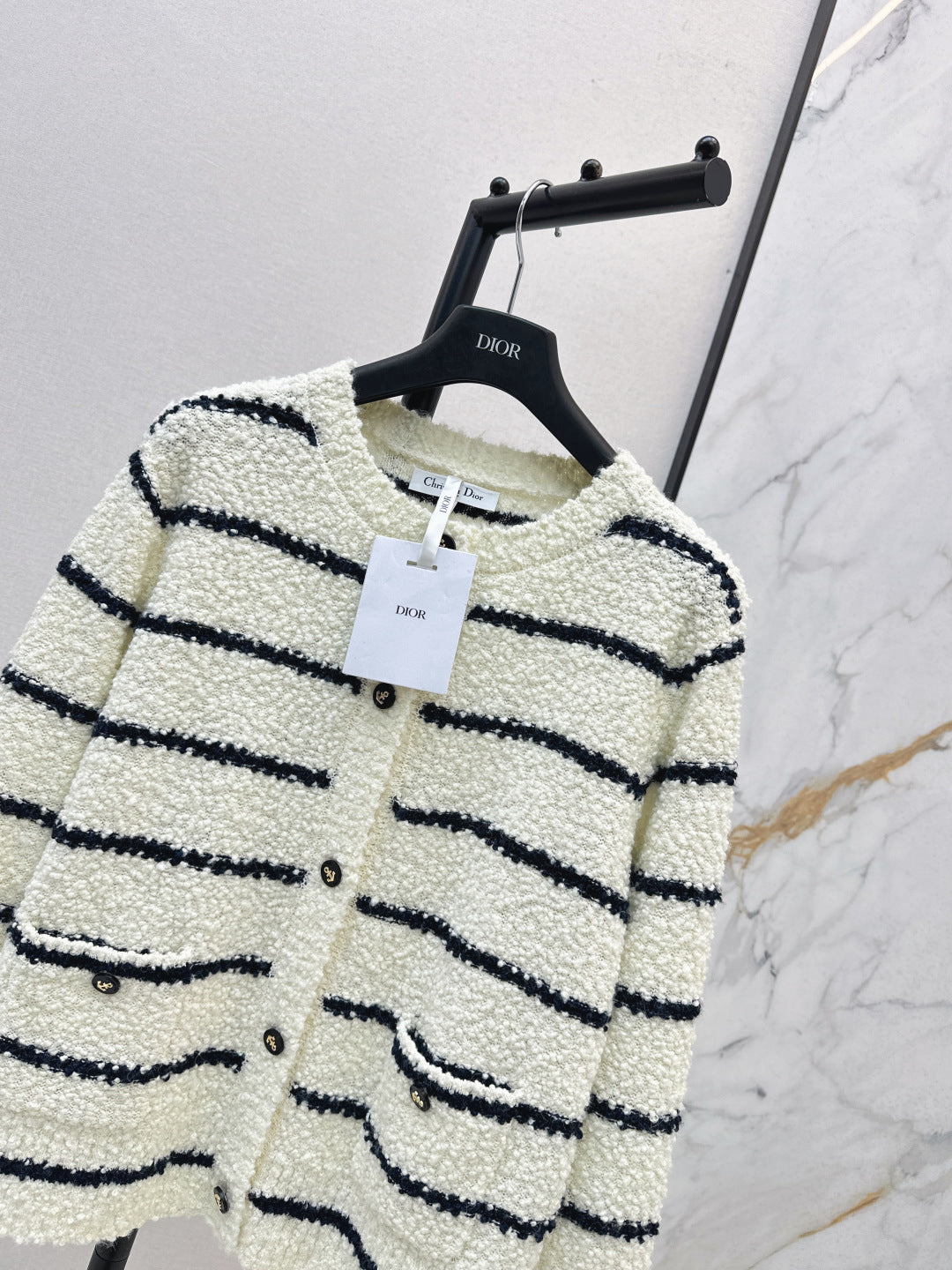 CD 25fw tripe cardigan