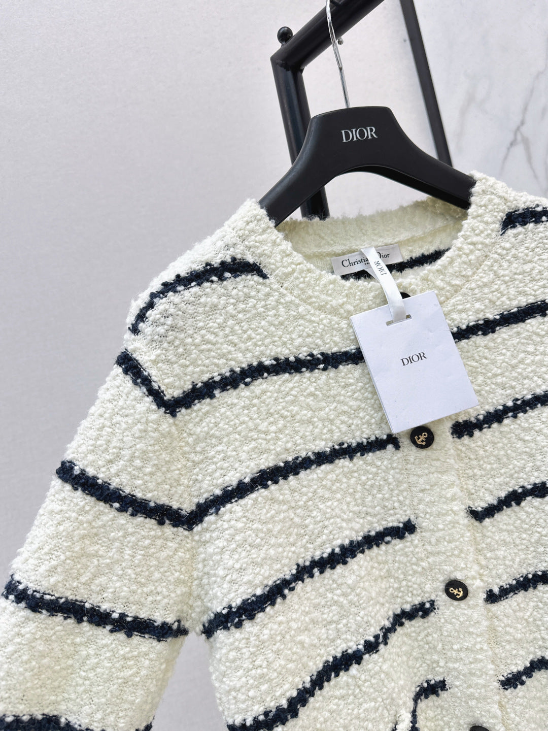 CD 25fw tripe cardigan