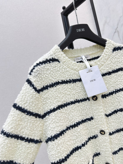 CD 25fw tripe cardigan