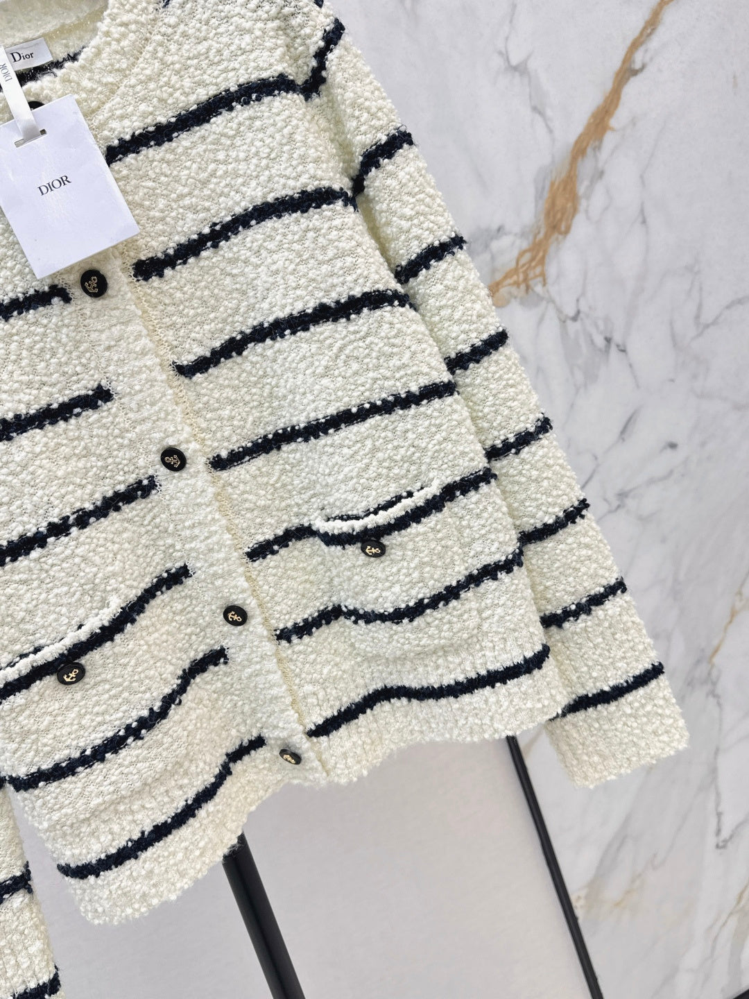 CD 25fw tripe cardigan