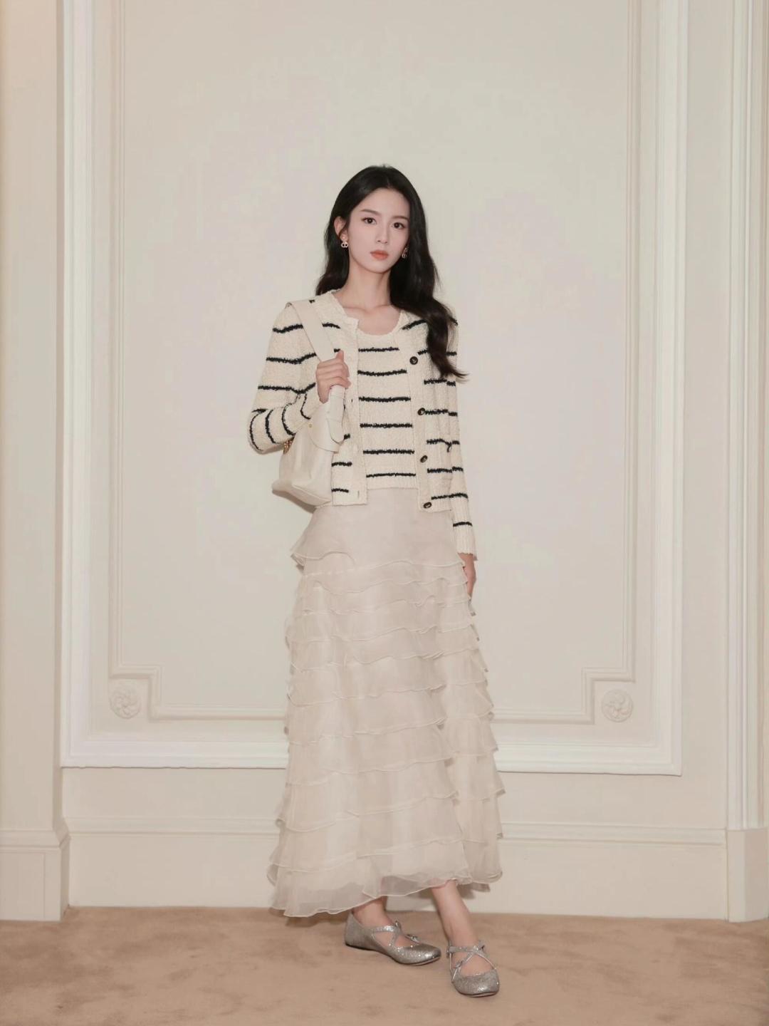 CD 25fw tripe cardigan