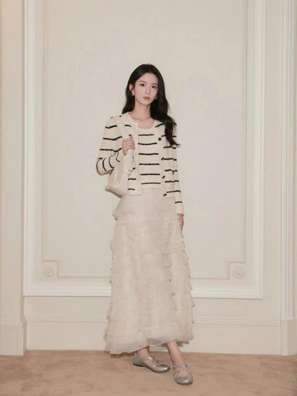 CD 25fw tripe cardigan