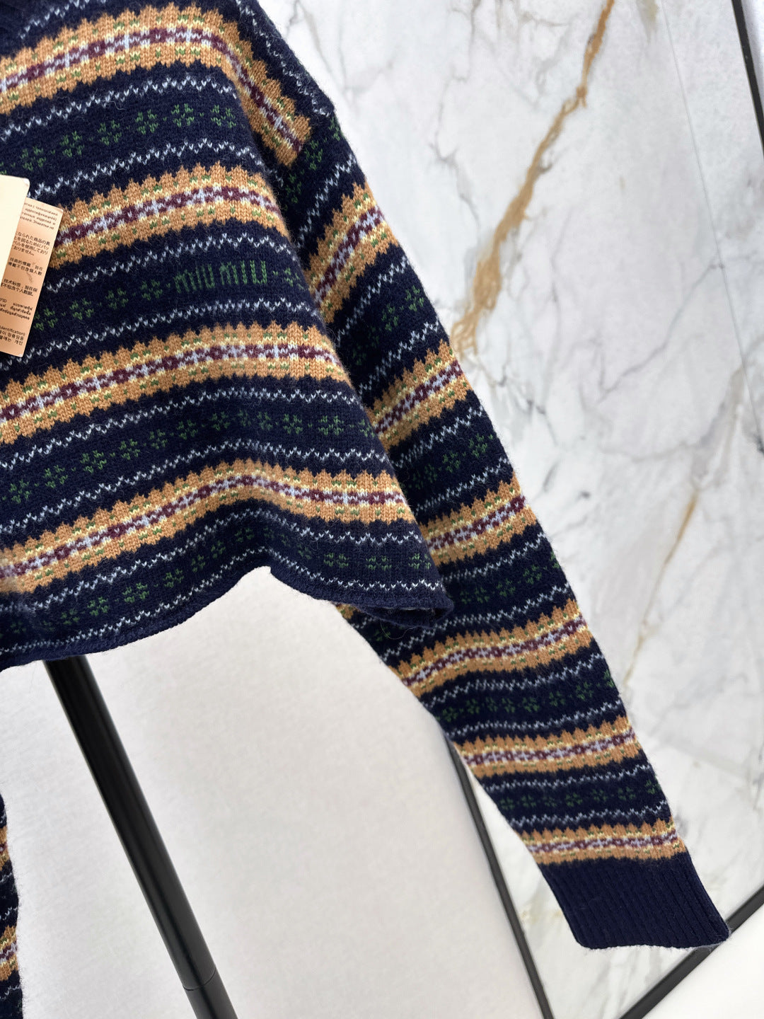 Miu 25fw jacquard sweater