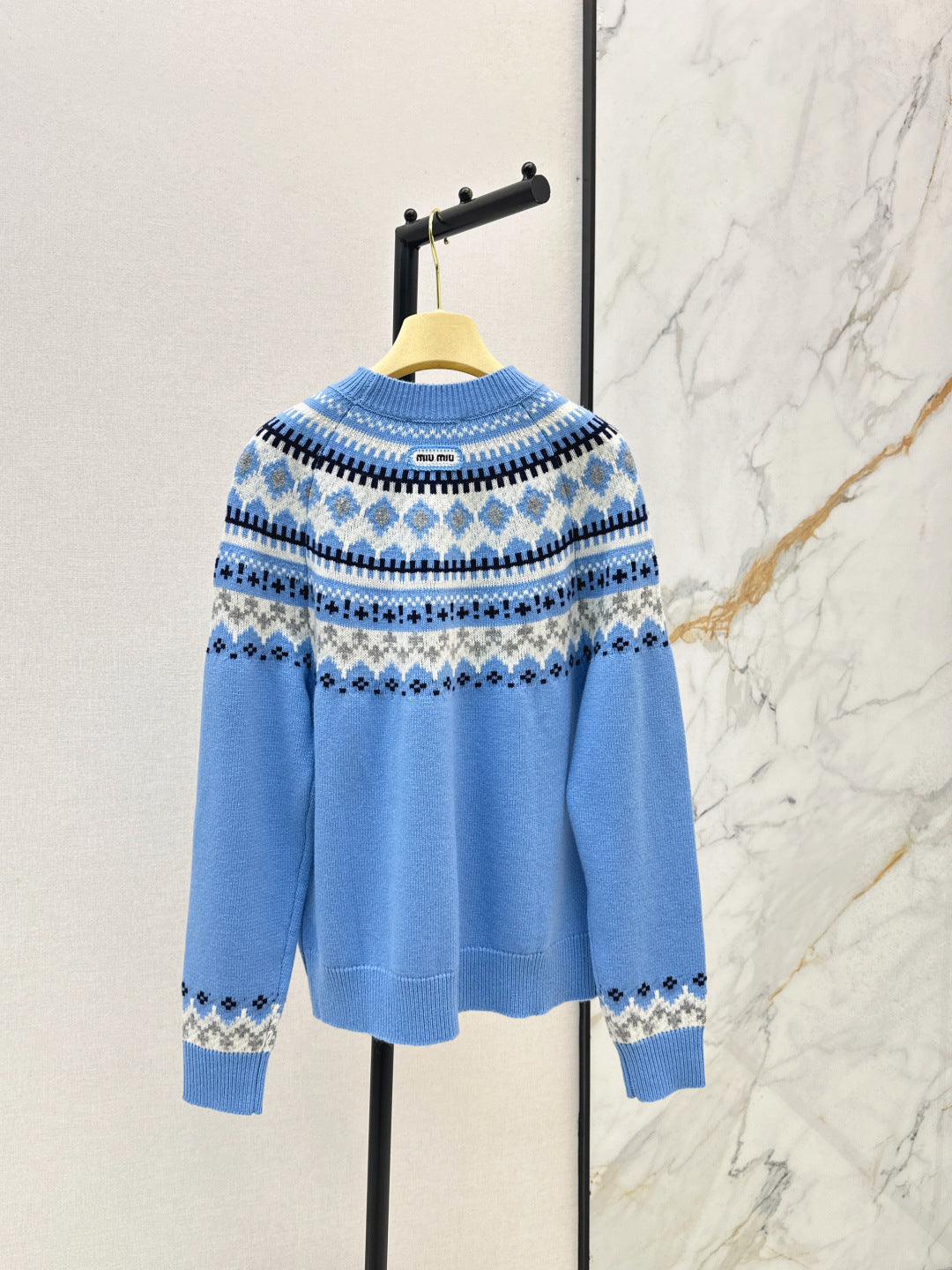 Miu 25fw jacquard sweater