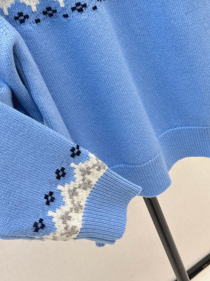 Miu 25fw jacquard sweater