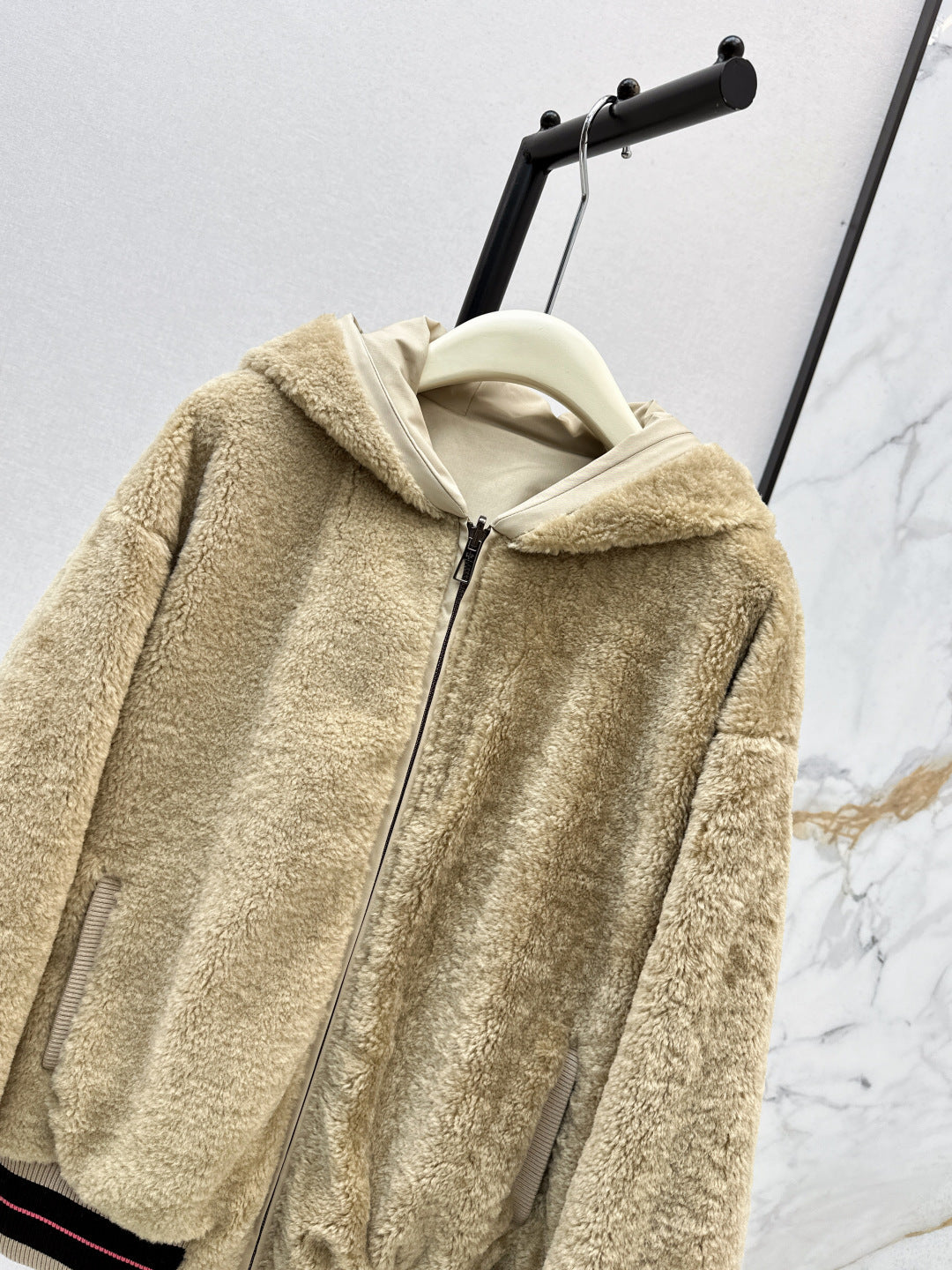 Loro 25fw reversible fleece jacket