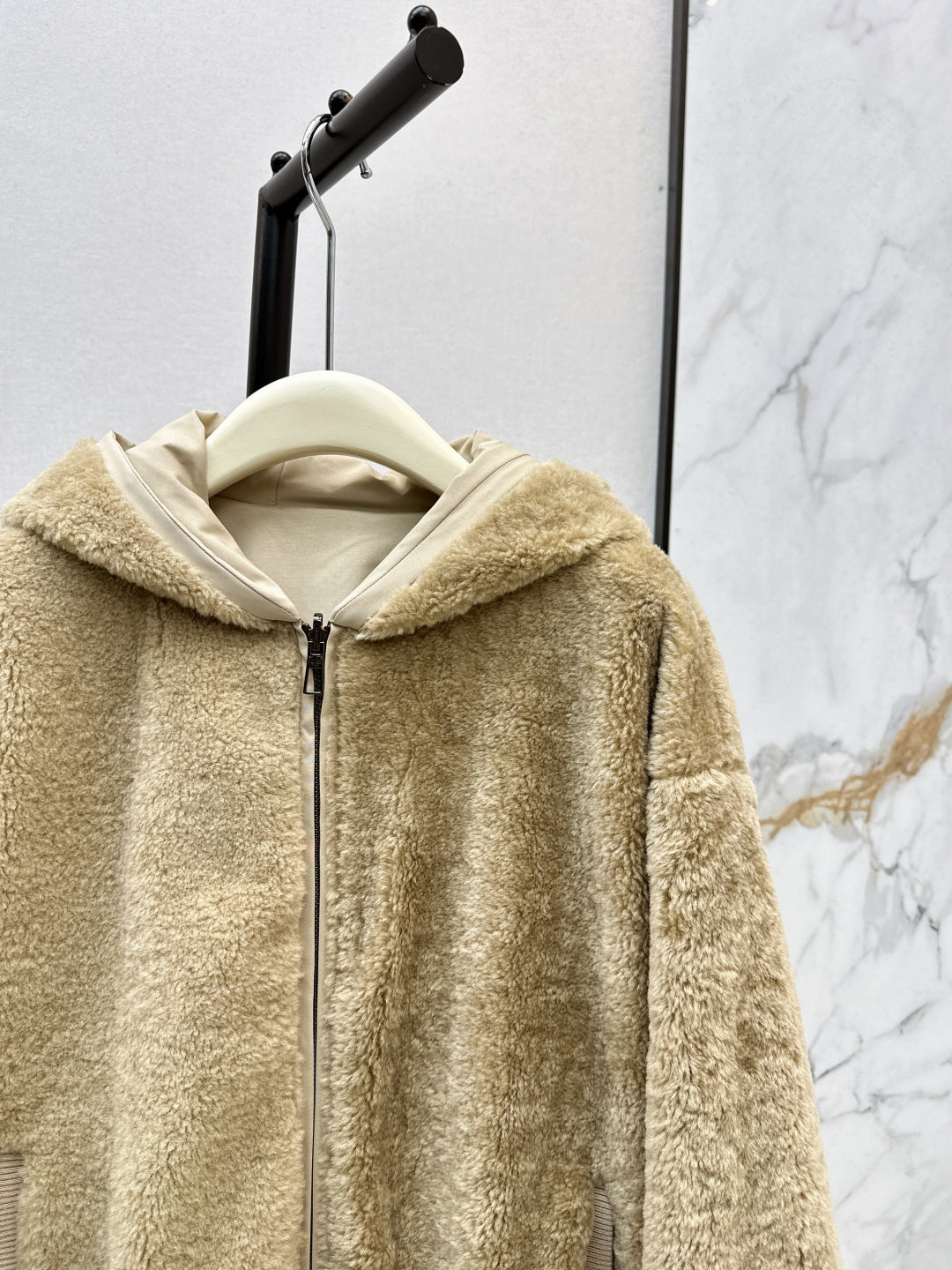 Loro 25fw reversible fleece jacket