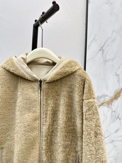 Loro 25fw reversible fleece jacket