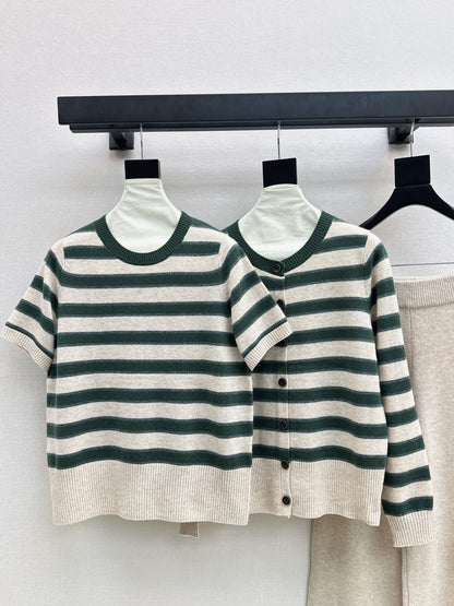 Loro 25fw knit sweater cardigan pant set