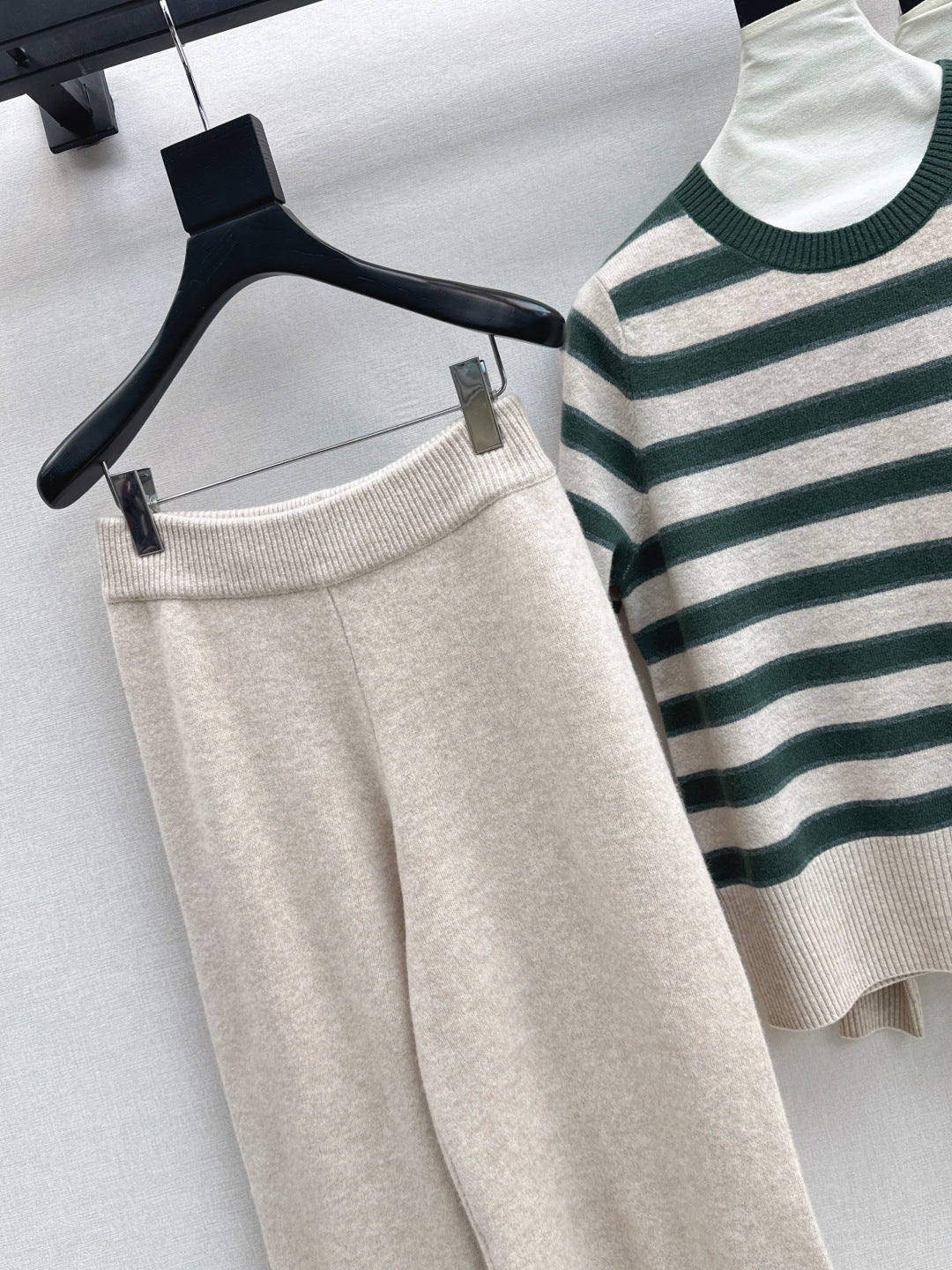 Loro 25fw knit sweater cardigan pant set