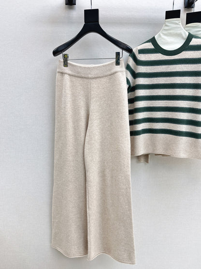 Loro 25fw knit sweater cardigan pant set
