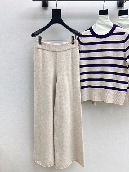 Loro 25fw knit sweater cardigan pant set