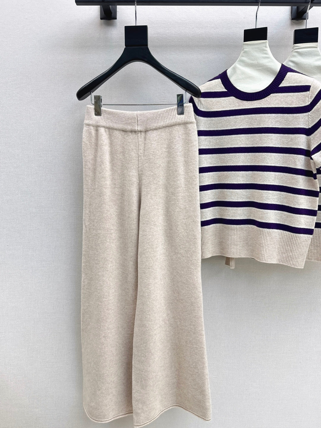 Loro 25fw knit sweater cardigan pant set