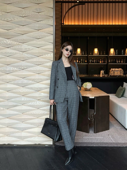 Thom 25fw plaid blazer