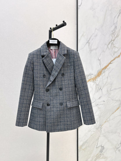 Thom 25fw plaid blazer
