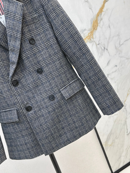Thom 25fw plaid blazer