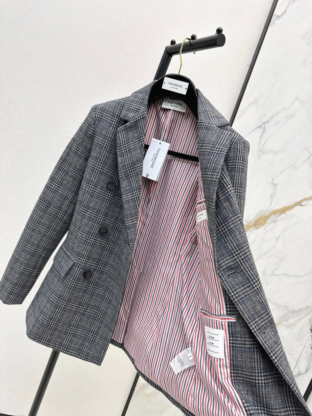 Thom 25fw plaid blazer