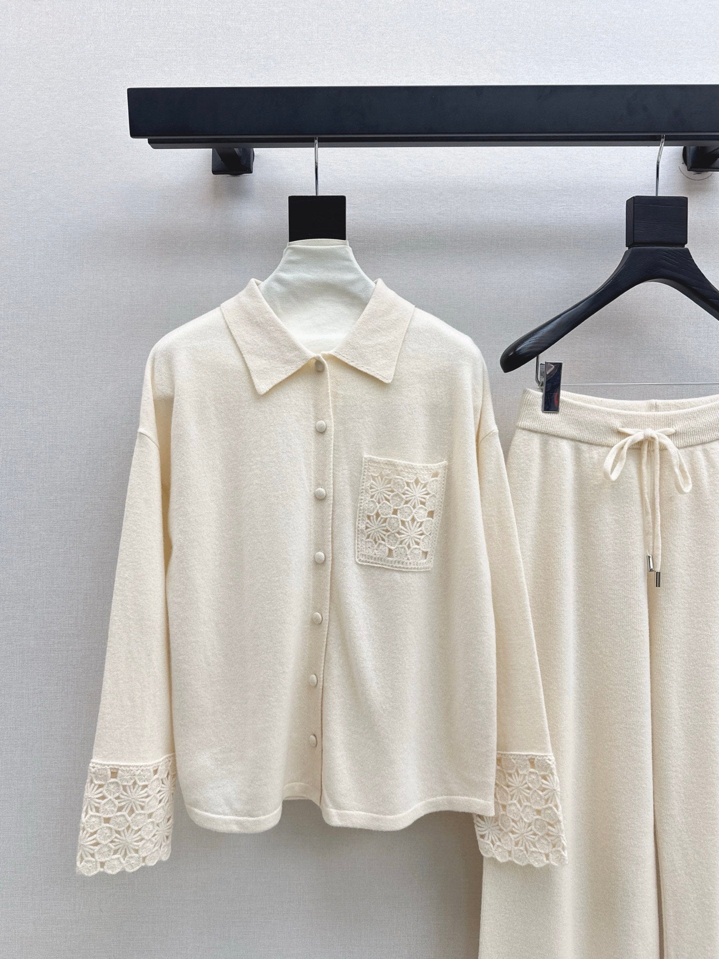 Chol 25fw wool cardigan pants set