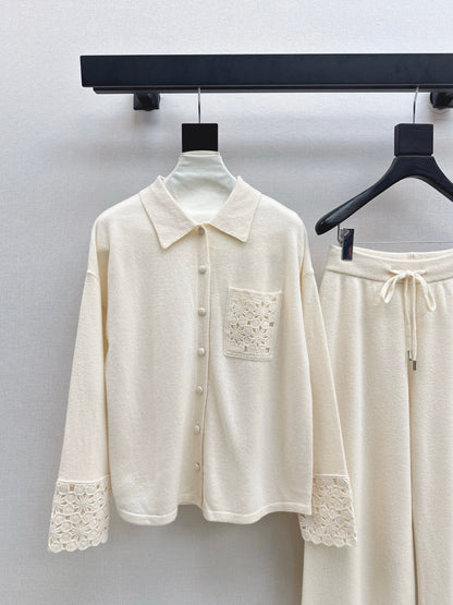 Chol 25fw wool cardigan pants set