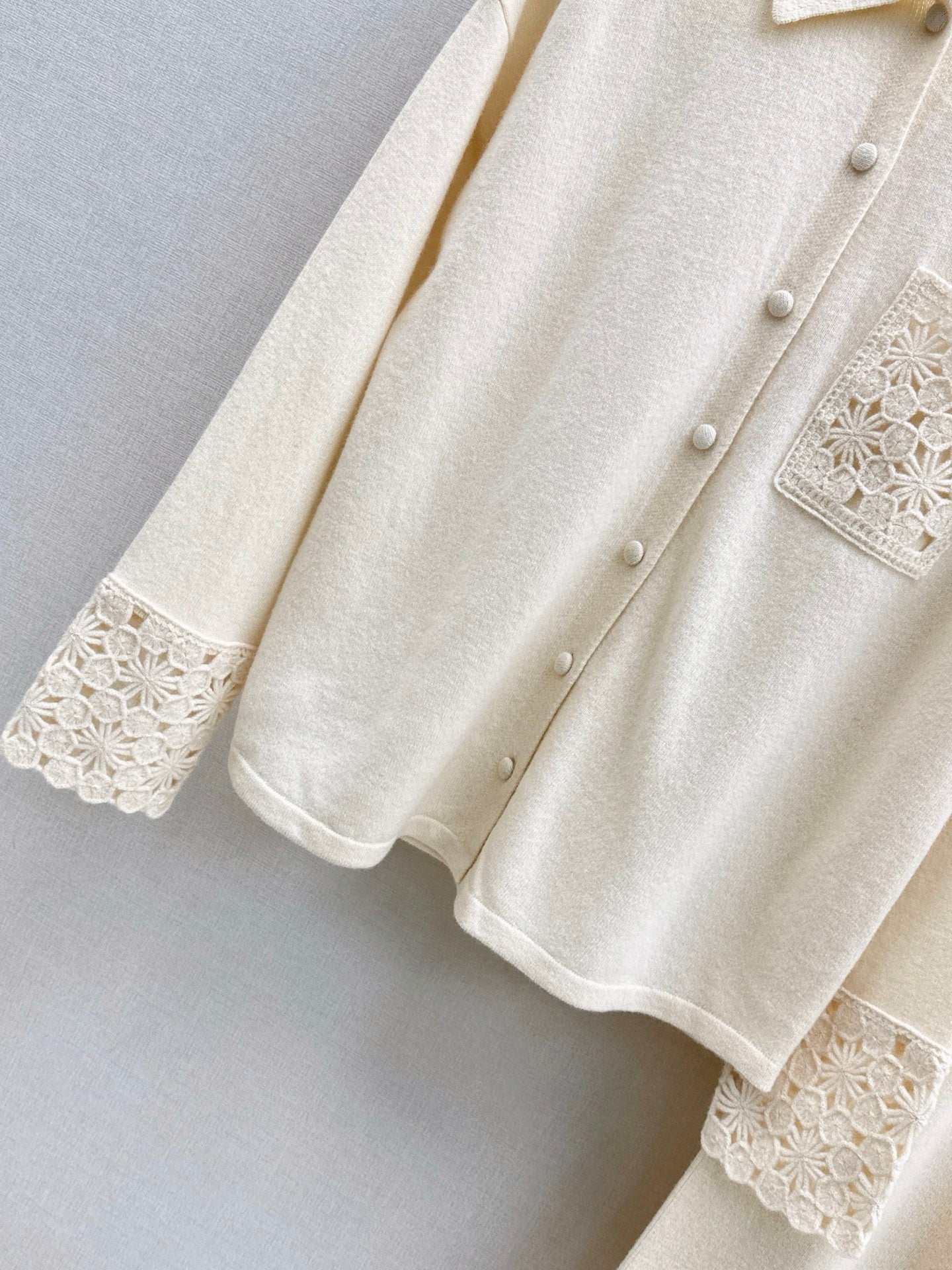 Chol 25fw wool cardigan pants set