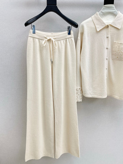 Chol 25fw wool cardigan pants set
